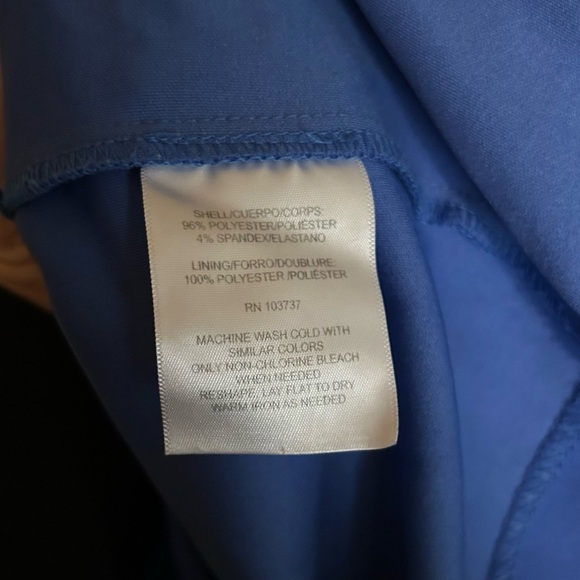 Donna Morgan Sleeveless Stretch Knit Crepe Contrast Piping Sheath Dress Size 8 - Picture 5 of 8